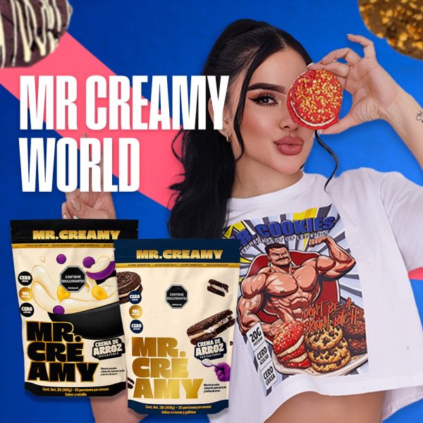 Mr Creamy World: crema de arroz y galletas proteicas